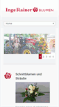 Mobile Screenshot of blumen-rainer.de
